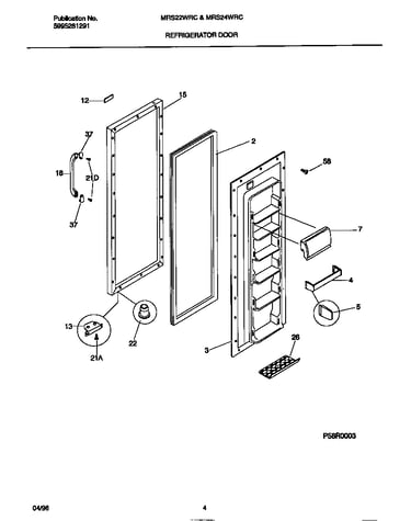 Refrigerator door