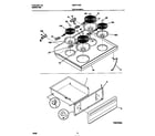 Universal/Multiflex (Frigidaire) MEF305PBWD top/drawer diagram