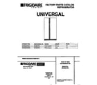 Universal/Multiflex (Frigidaire) MRS20HRAD5 cover diagram