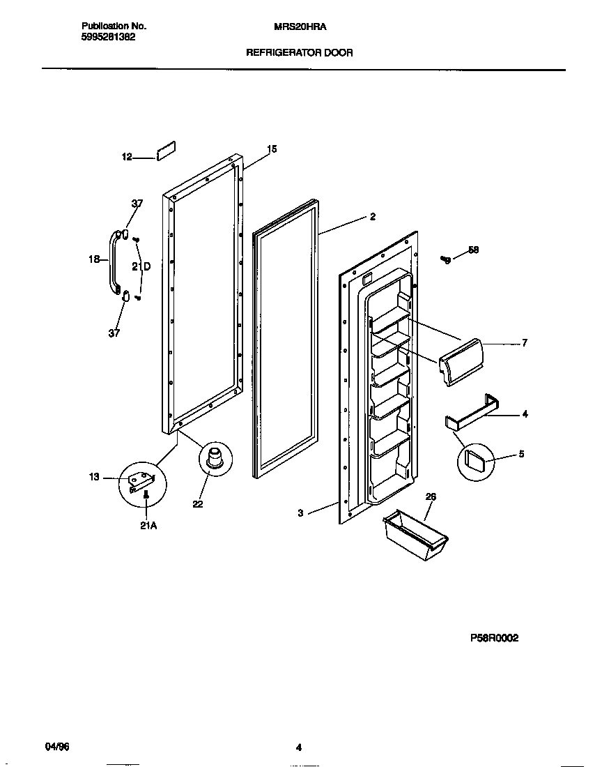 Refrigerator door