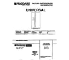Universal/Multiflex (Frigidaire) MRS22WNCD2 cover diagram