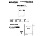 Universal/Multiflex (Frigidaire) MEF303PCWE cover diagram
