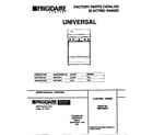 Universal/Multiflex (Frigidaire) MEF303PCDF cover diagram