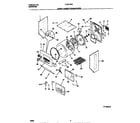 Frigidaire FLSE72GCT2 upper cabinet/drum/heater diagram