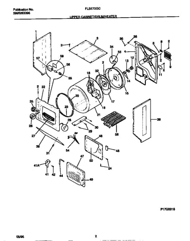 Upper cabinet/drum/heater