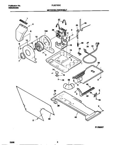 Motor/blower/belt