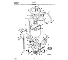 Frigidaire FLSE72GCT2 motor/tub diagram