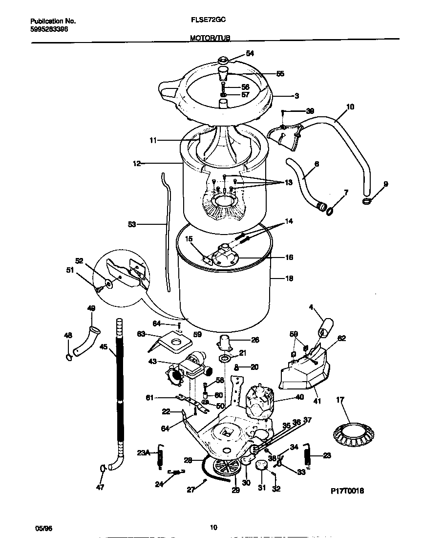 Motor/tub