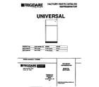 Universal/Multiflex (Frigidaire) MRT21NNCW2 cover diagram