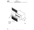 White-Westinghouse WAC051T7Z2A cabinet front and wrapper diagram