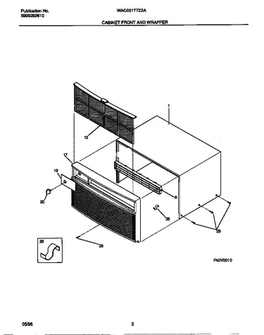 Cabinet front and wrapper