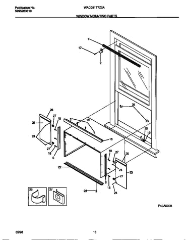 Window mounting parts