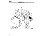 Frigidaire FDG336NBS2 front panel/lint filter diagram