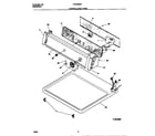 Frigidaire FDG336NBS2 controls/top panel diagram