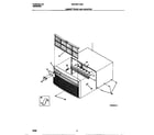 White-Westinghouse WAC053T7A2A cabinet front and wrapper diagram