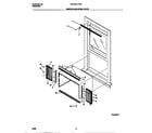 White-Westinghouse WAC053T7A2A window mounting parts diagram