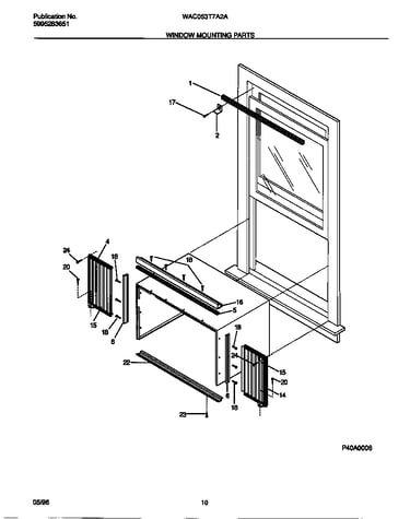 Window mounting parts