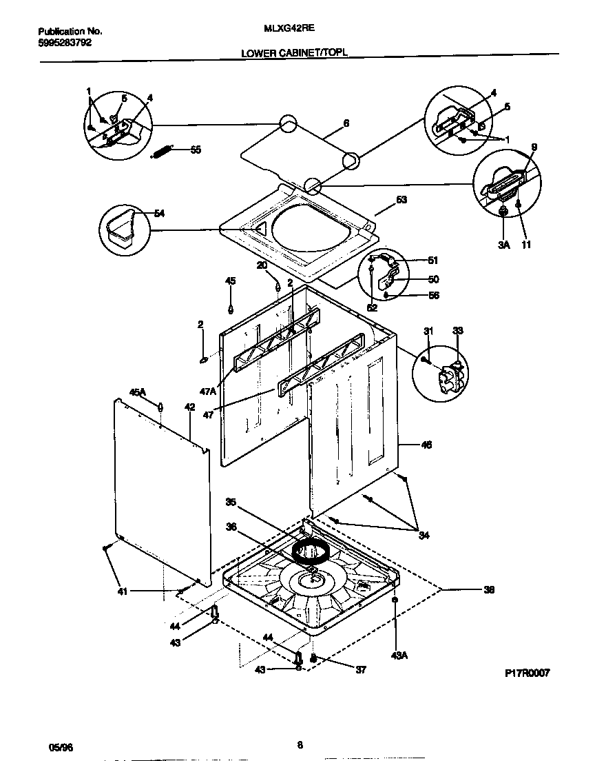Lower cabinet/top