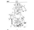 Universal/Multiflex (Frigidaire) MLXG42RED0 motor/tub diagram