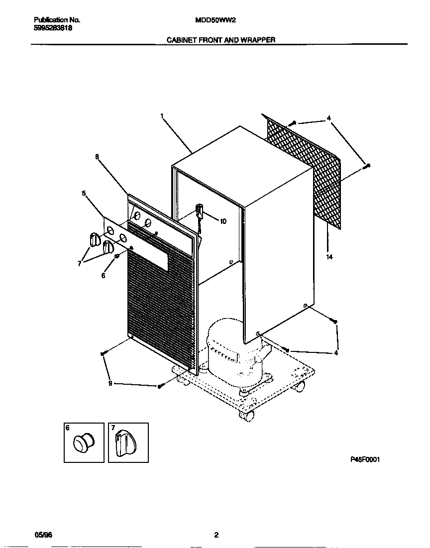 Cabinet front and wrapper
