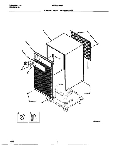 Cabinet front and wrapper