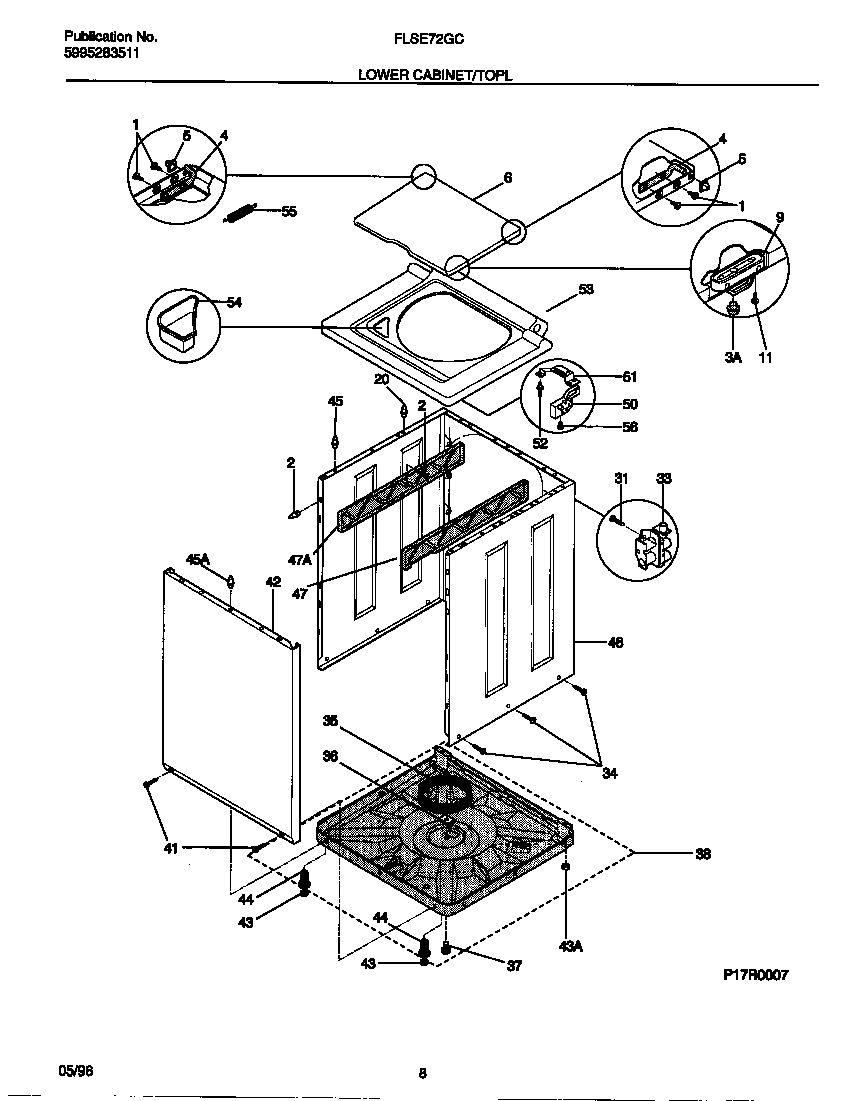 Lower cabinet/top