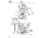 Frigidaire FLSE72GCT3 motor/tub diagram