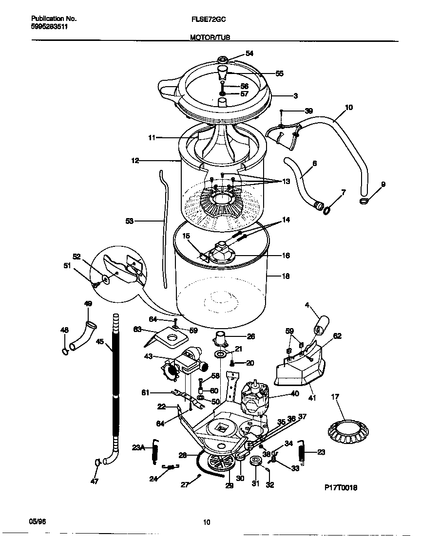 Motor/tub