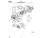 Universal/Multiflex (Frigidaire) MLXE62RED0 upper cabinet/drum/heater diagram