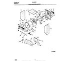 Universal/Multiflex (Frigidaire) MLXG62REW0 upper cabinet/drum/heater diagram