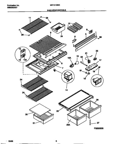 Shelves/controls