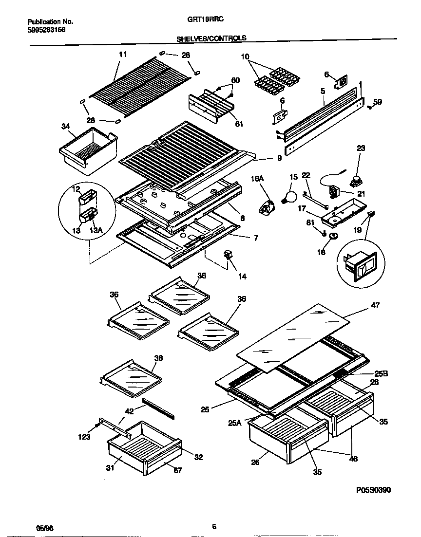 Shelves/controls