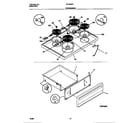 Tappan TEO353SCWB top/drawer diagram