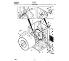 Frigidaire FDE436RET0 cabinet/drum diagram