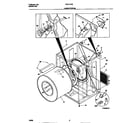 Frigidaire FDE747RES0 cabinet/drum diagram