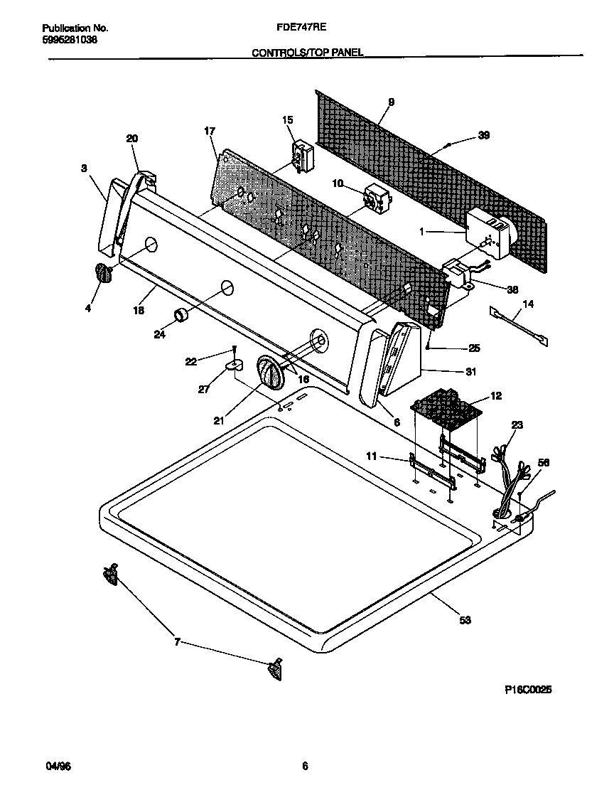 Controls/top panel