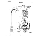 Frigidaire FDB768GEW0 motor & pump diagram