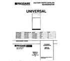 Universal/Multiflex (Frigidaire) MRT13CRBW3 cover diagram