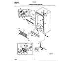 Frigidaire FFU21D9CW2 cabinet/controls/shelves diagram