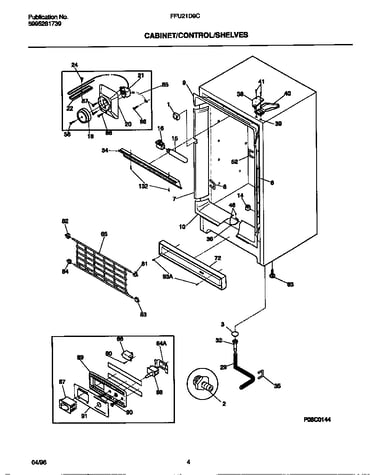 Cabinet/controls/shelves
