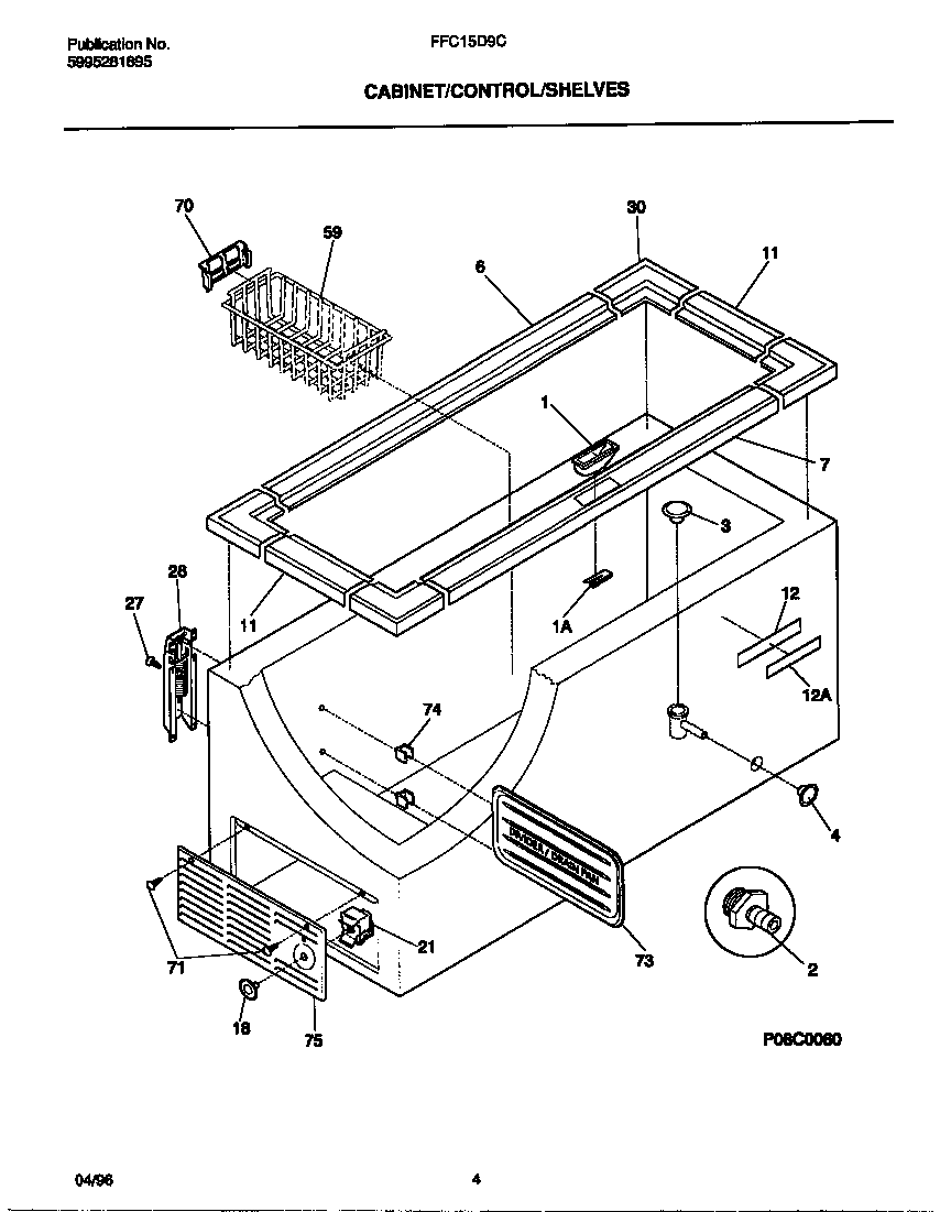 Cabinet/controls/shelves