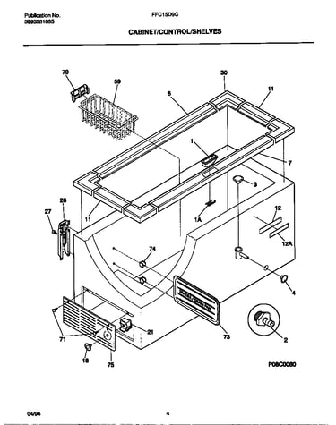 Cabinet/controls/shelves