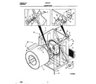 Frigidaire LDE333PBW1 cabinet/drum diagram