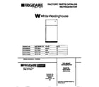 White-Westinghouse WRT21FGAD4 cover diagram