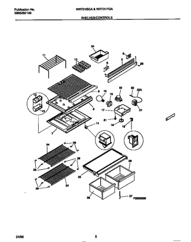 Shelves/controls
