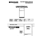 Universal/Multiflex (Frigidaire) MRT13BSCW1 cover diagram