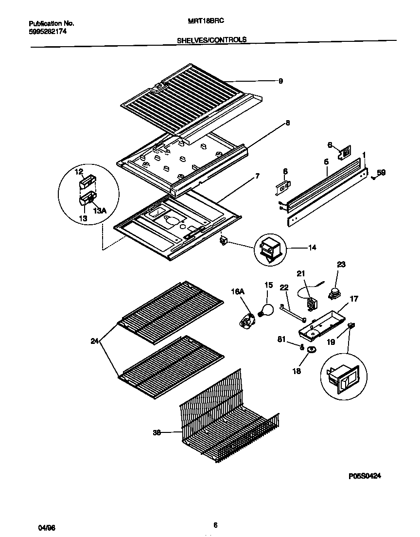 Shelves/controls