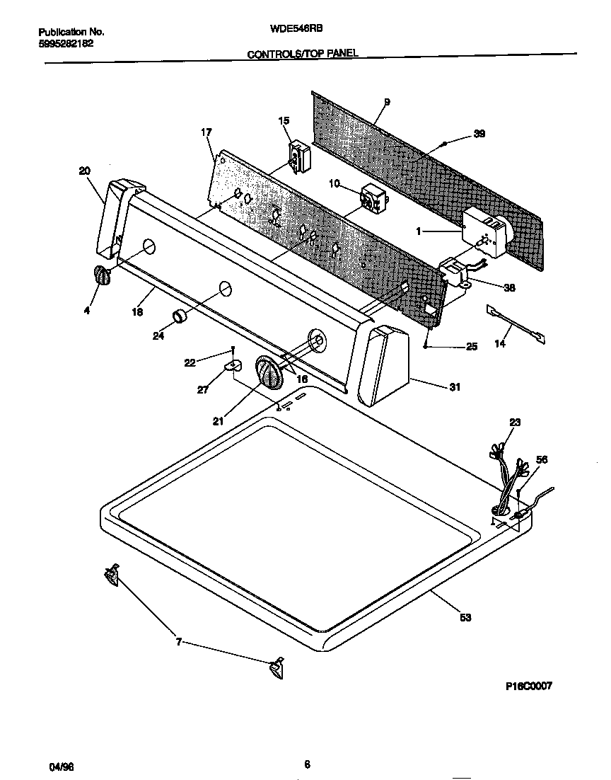 Controls/top panel