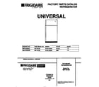 Universal/Multiflex (Frigidaire) MRT18CSED0 cover diagram