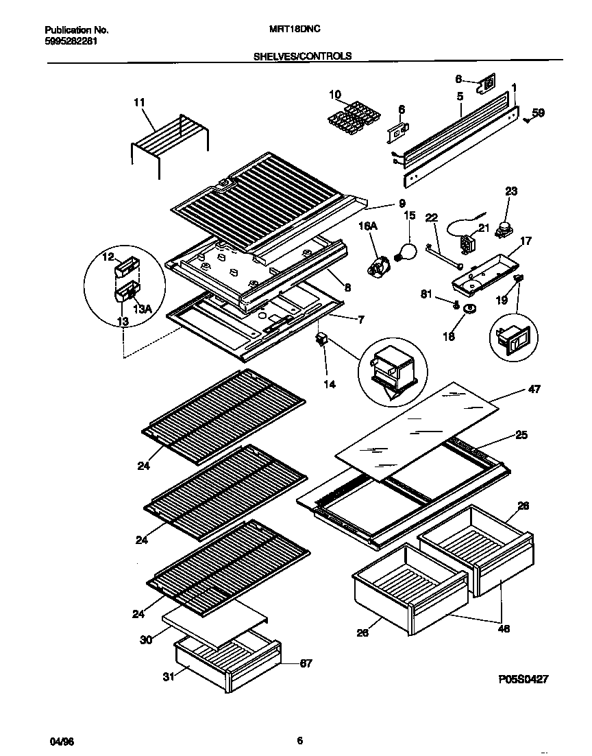 SHELVES/CONTROLS